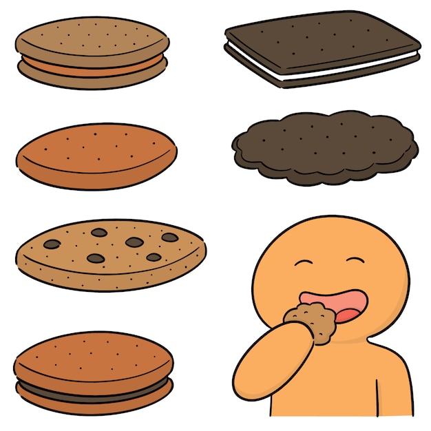 Vector set of cookies and biscuits