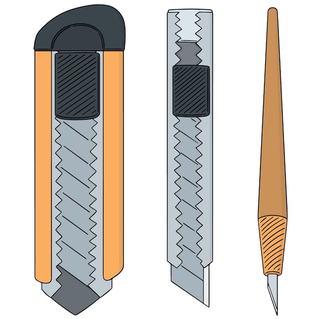 vector set of cutter