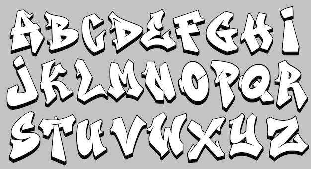 Vector set dripping font alphabet lettering