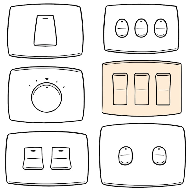 Vector set of electric switch