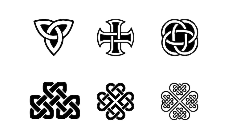 Vector vector set of elements celtic