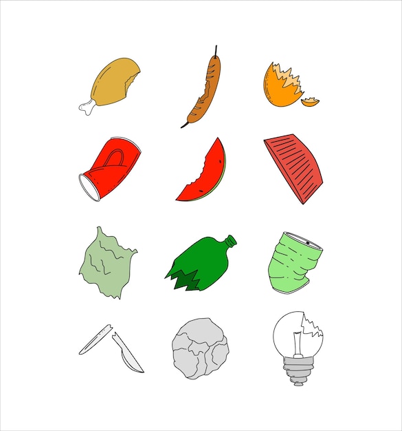 Vector Set of Garbage