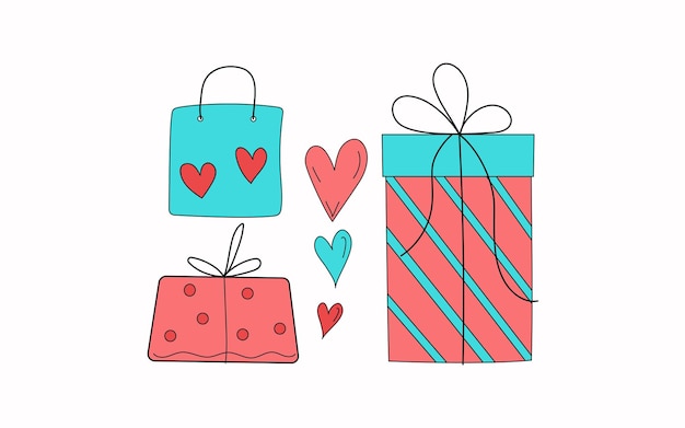 Vector set gifts