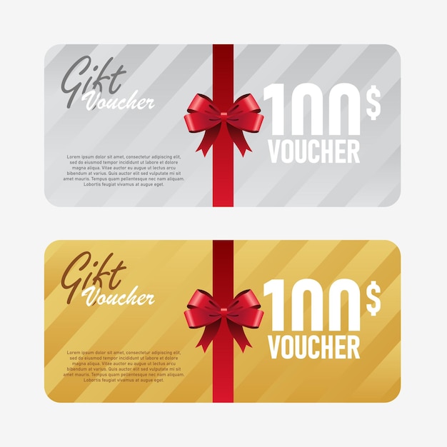 Vector set of luxury gift certificates elegant template for holiday gift card coupon and certificate