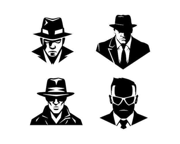 Vector set maffia illustratie