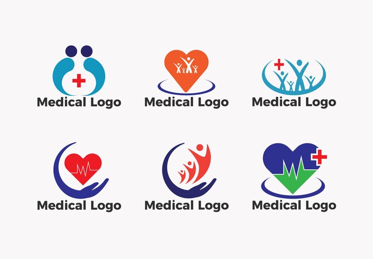 Vector Set of Medical Healthcare Logo Template Premium Vector