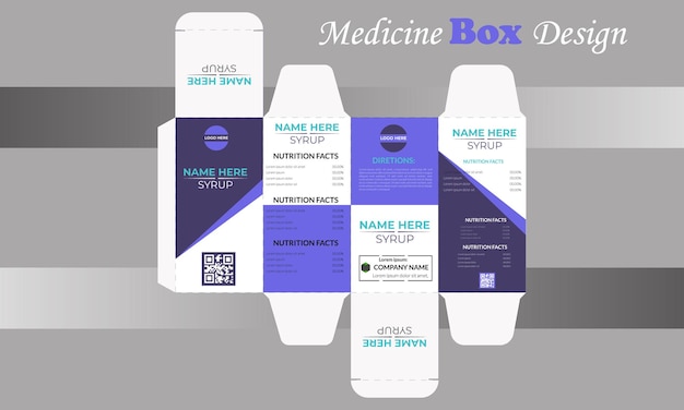 Vector vector set of medicine package design with template