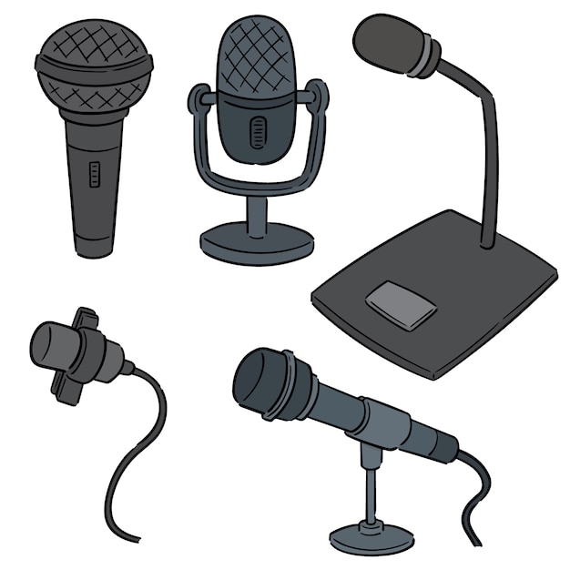 Vector set of microphone
