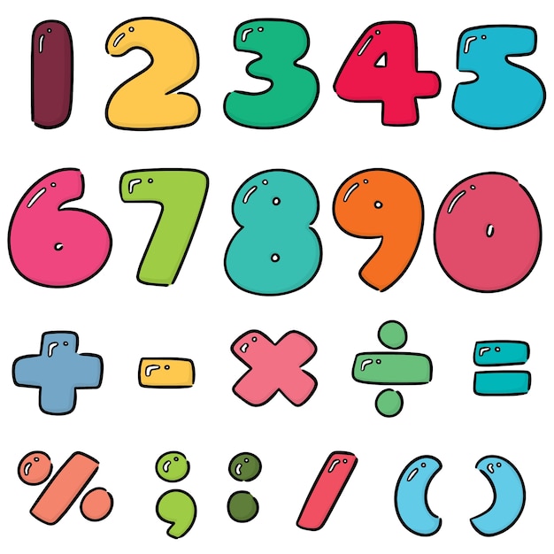 vector set of number