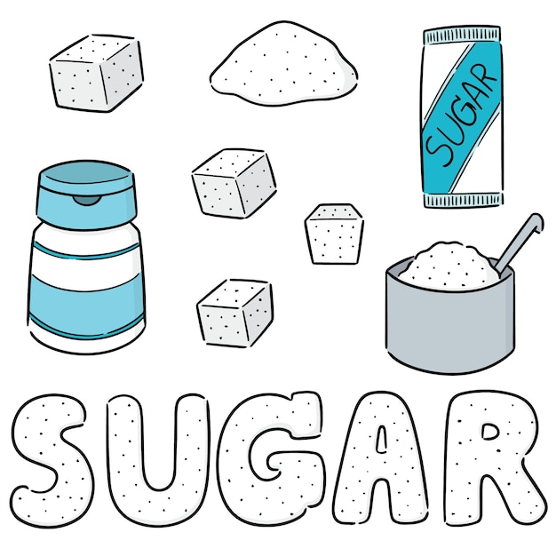 Векторный набор сахара