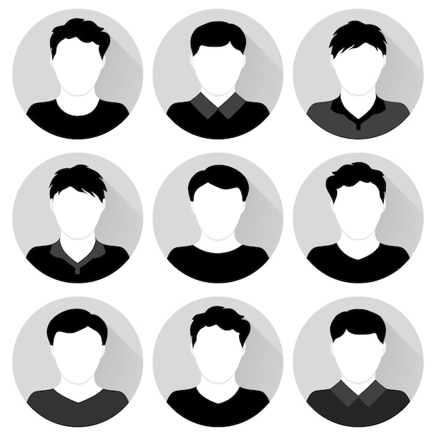 Vector set of people icons