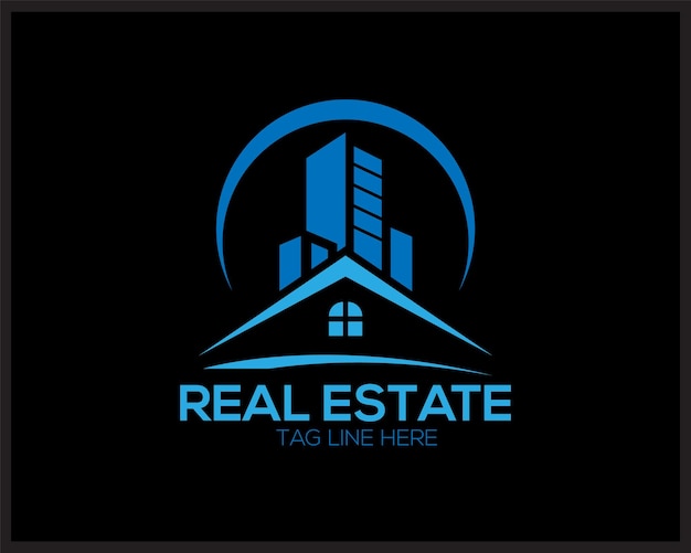 Vector set of Real Estate logo with creative concept premium vector file