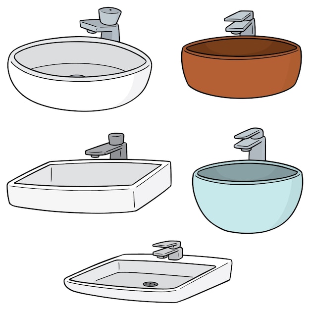 vector set of sink