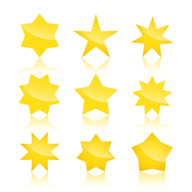 Vector set of stars