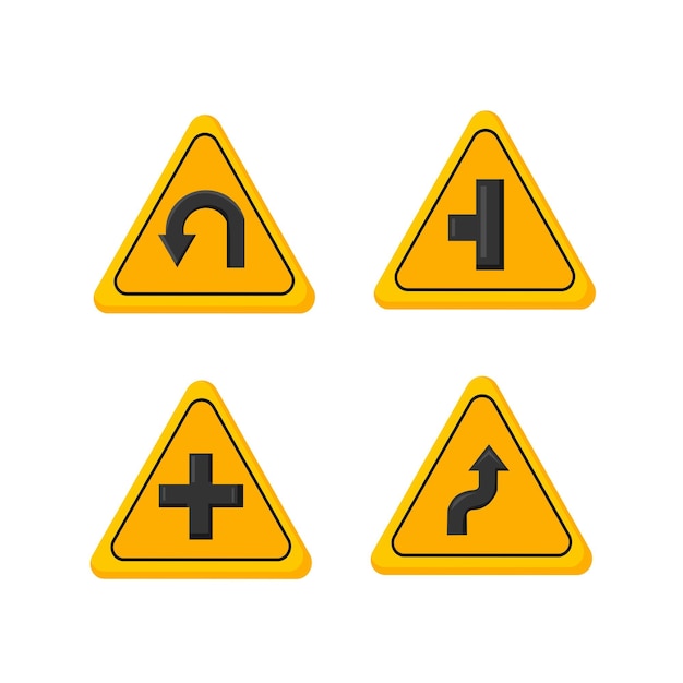 Vector Set of Traffic Signs