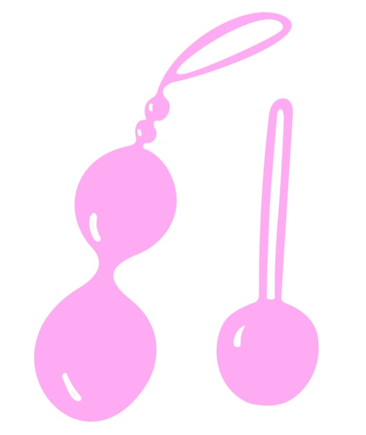 Vector set of vaginal balls great design for any purpose