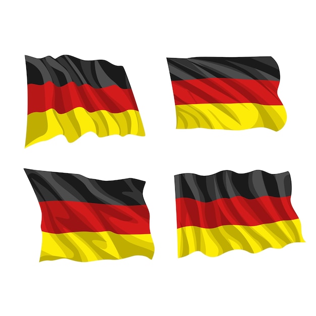 Vector Set van Duitse vlag iconen