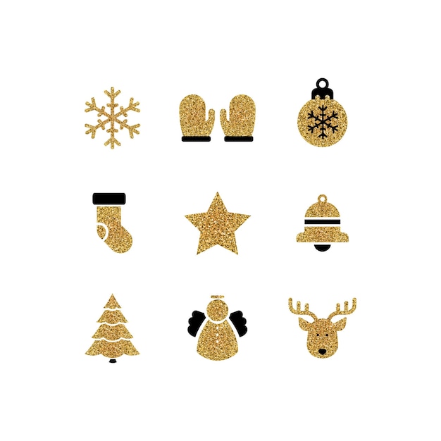 vector set van kerstmis pictogrammen