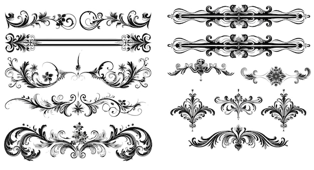 Vector vector set van pagina decoraties