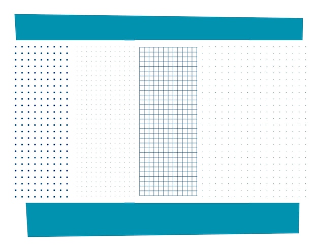 Vector set van papieren sjabloon voor notebook cellijn curve lijn checklet curve dot Gebruik voor notepad en boek