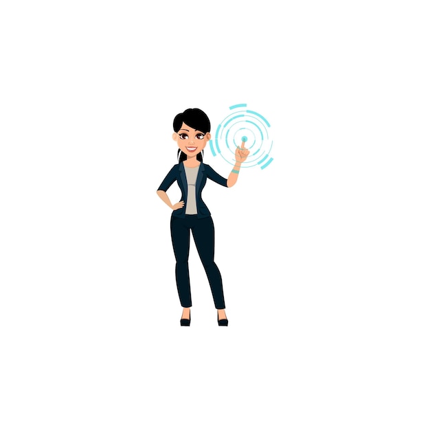 Vector vector set of womens poses communication