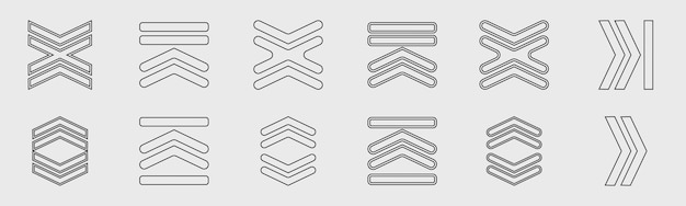 Vector set of Y2K Large set of retro objects for design Simple shapes forms