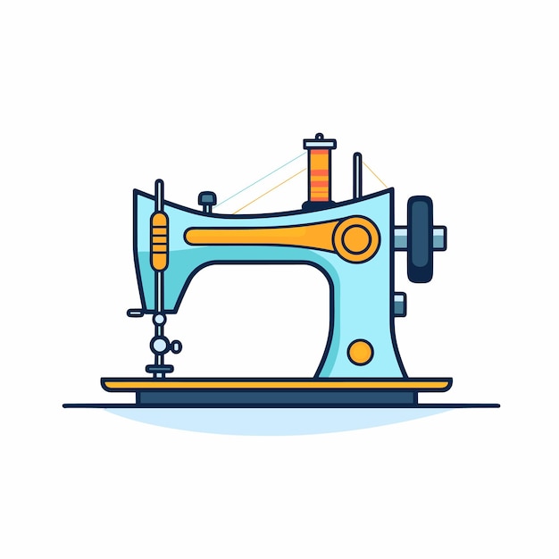 Vector of a sewing machine icon on a white background
