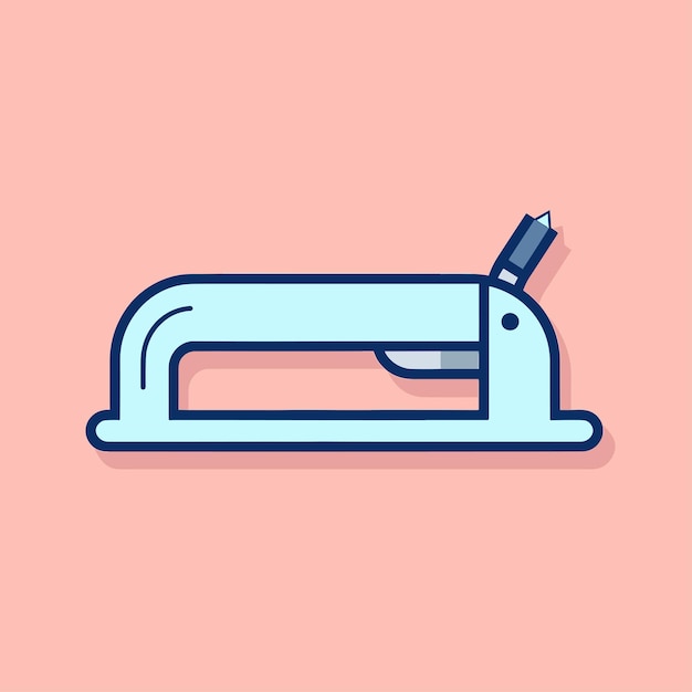 Vector vector of a sewing machine with a needle