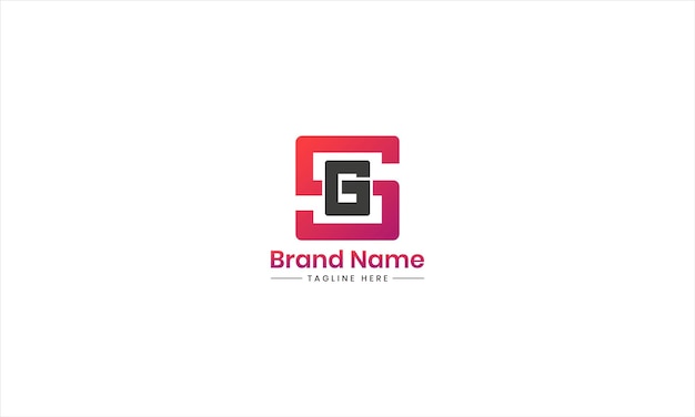 Vector SG logo Letter GS logo design with Gradient colors