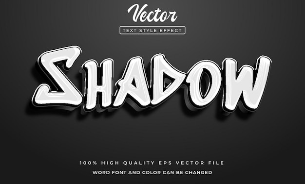 vector shadow text style effect