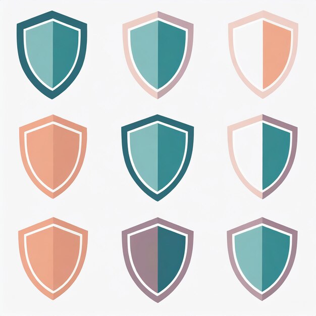 vector shield icons