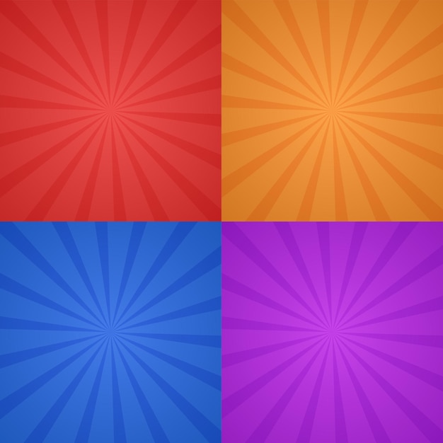 Vector shiny multicolor background collection