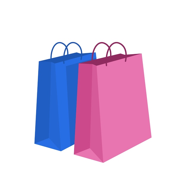 Vector shopping bag illustration vector