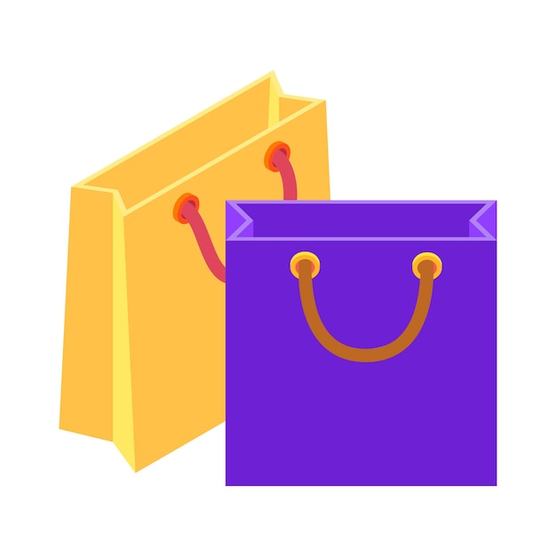 Vector shopping bag illustration vector