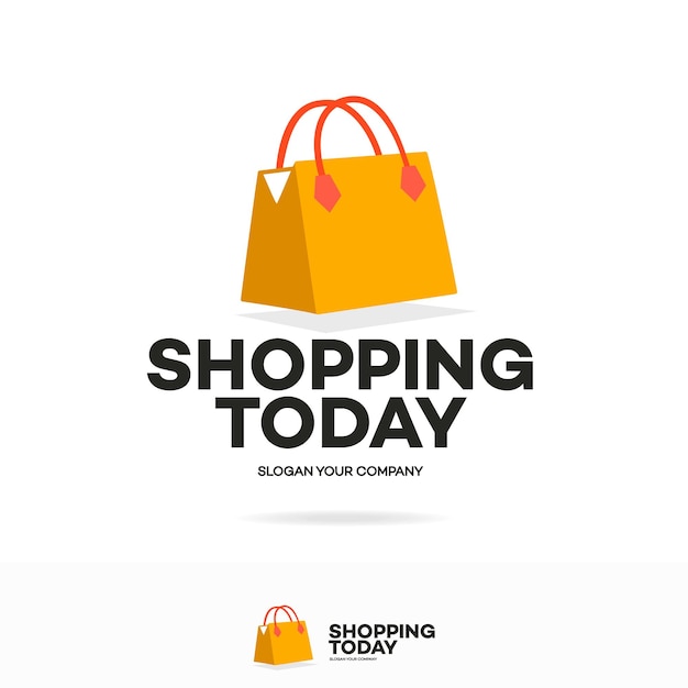 ベクトル ショッピング バッグのロゴは、ファッション雑誌ストア ショップ エンブレム市場 logotype10 eps のフルカラー スタイルを設定