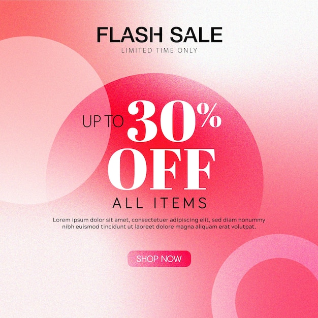 Vector shopping day flash sale design