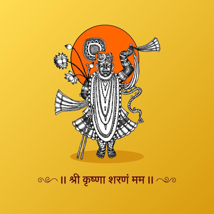 Vector vector shrinathji illustration