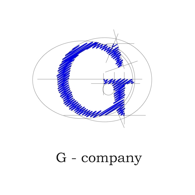 ベクトル ベクトル記号デザイン文字 g