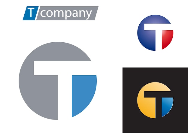 Vector vector sign spherical letter t