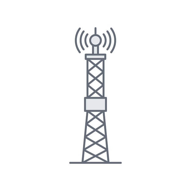 Vector vector signal tower vector icon illustration