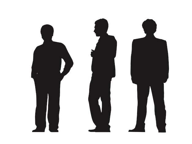 Vector vector silhouette of a male head from side silhouette of people side view man silhouette of face