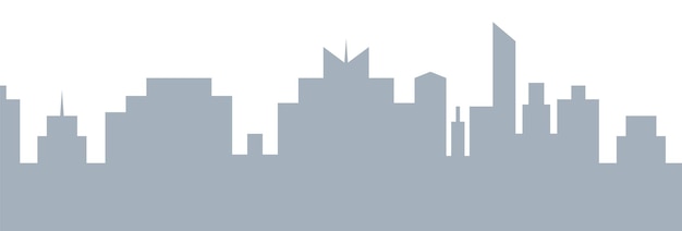 Vector silhouette skyline illustration