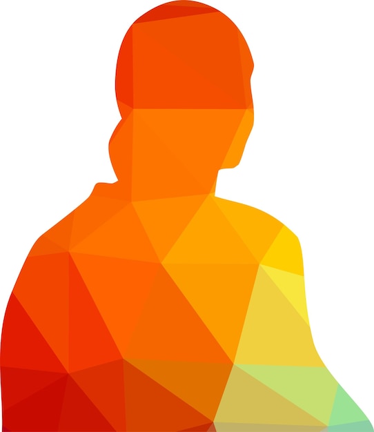 Vector Silhouette Of A Woman Isolated On Transparent Background