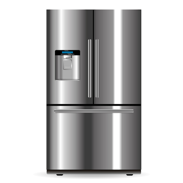 Vector vector silver fridge