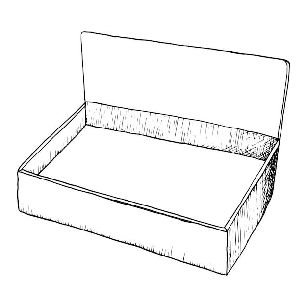 Premium Vector Vector simple cardboard box for donuts and pastry line Premium Vector Vector simple cardboard box for donuts and pastry line