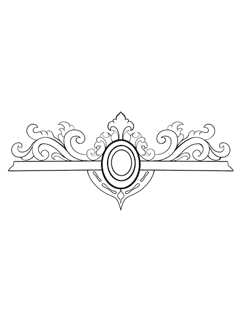 vector simple engraving design