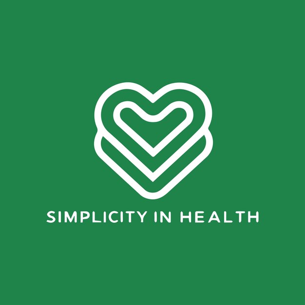 Vector vector simple health logo desgin