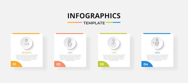 Vector simple infographic design template