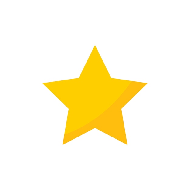 Vector simple star golden star icon