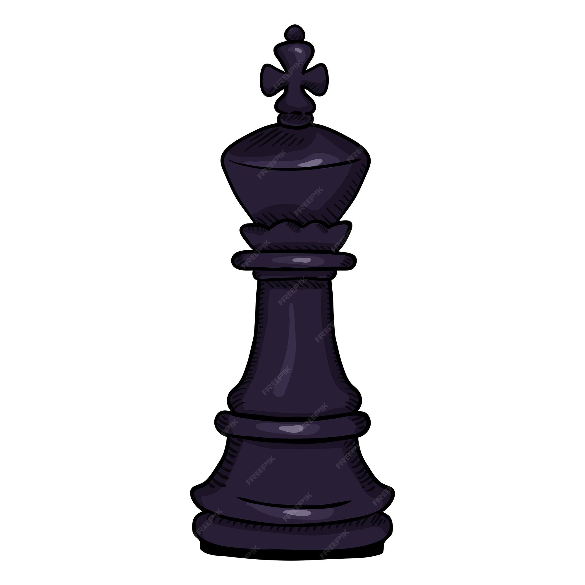 Chess pieces game cartoon Royalty Free Vector Image